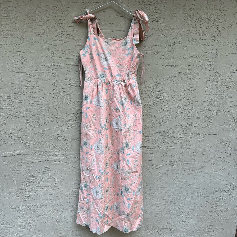 Gal Meets Glam Dress Makenna Anthropologie Sundress Maxi Floral Tie Straps 4